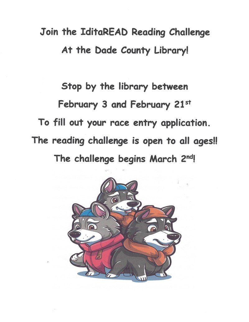 IditaREAD Reading Challenge IditaREAD Reading Challenge